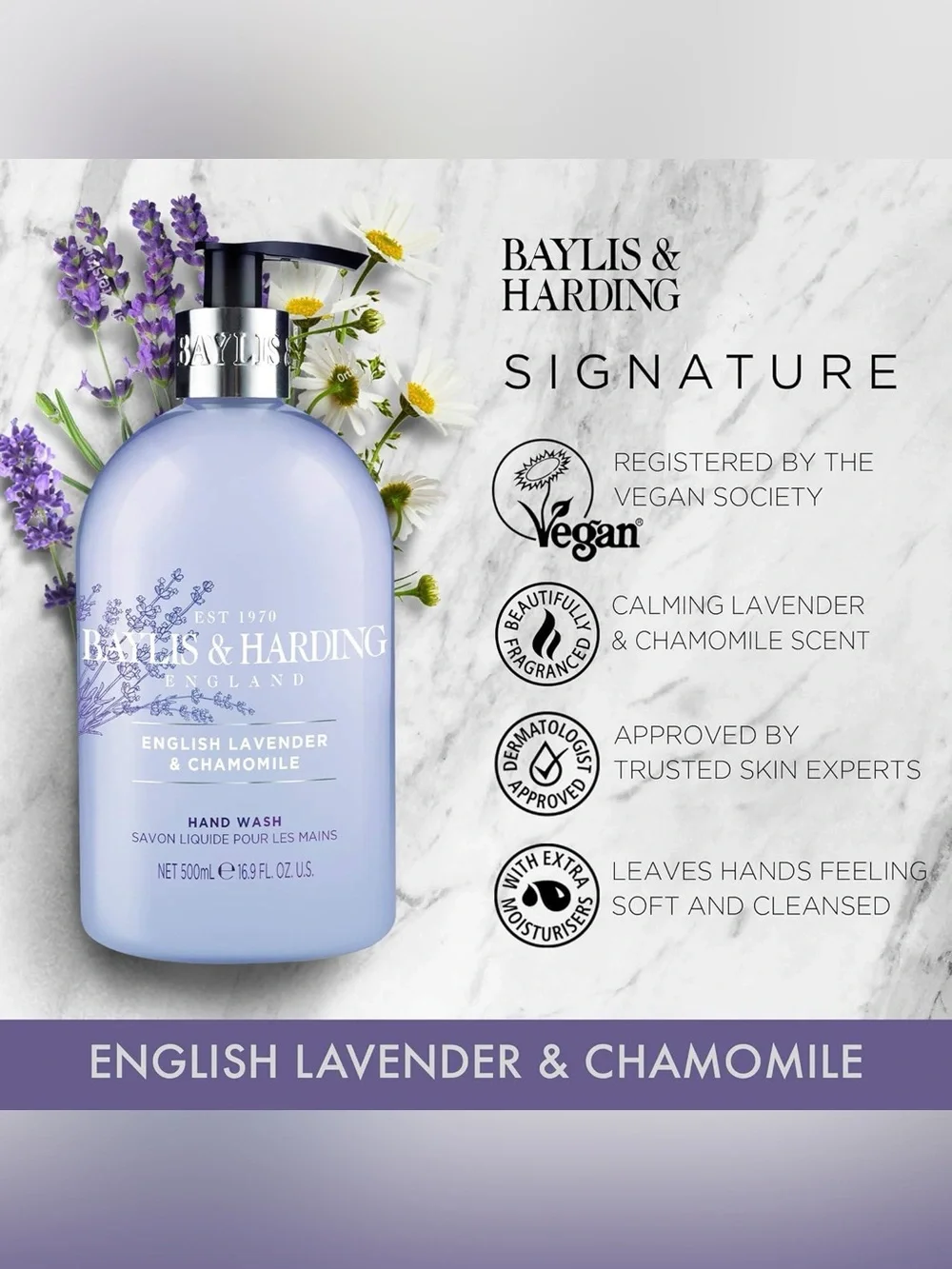 English Lavender & Chamomile Hand Wash - Lavender